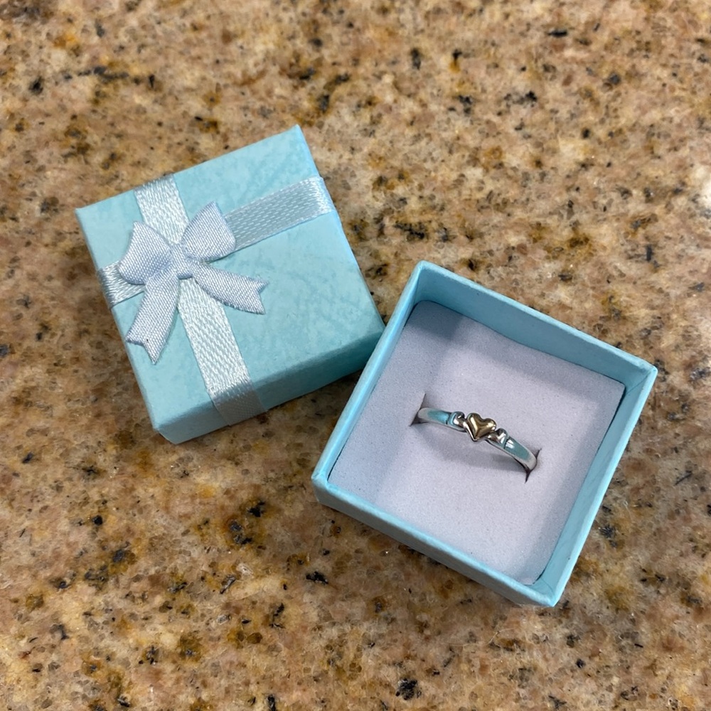 Petite Gold Heart Ring